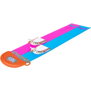 BESTWAY H2OGO 2er-Wasserrutsche 488 x 138 cm inkl. Lama-Schwimmtieren