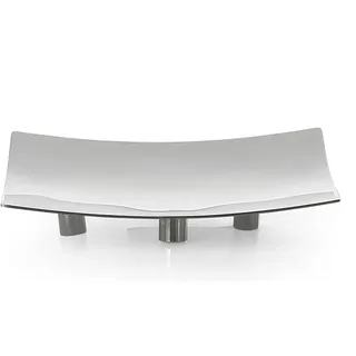 Gedy Perth Seifenschale, Maße und Gewicht: 2 x 11,8 x 11,8 cm & 0,18 kg, Seifenschale aus Edelstahl, verchromt, Design R & E, 2 Jahre Garantie