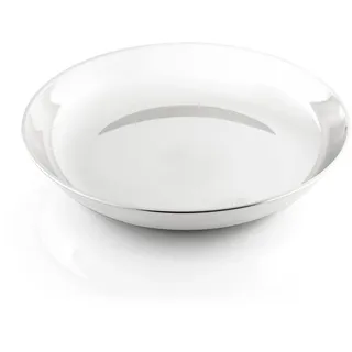 GSI Outdoors Glacier Edelstahl-Teller | 21,6 cm Edelstahlplatte für Camping, Hütte und Alltags-Küchengeschirr