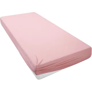 OTTO home Spannbettlaken Baumwolle-Jersey 140 x 200 cm rosa
