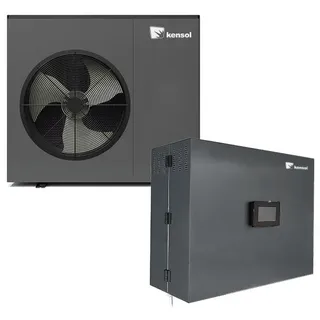 Wärmepumpe Luft/Wasser Monoblock 10kW mit Hydrobox 3in1 mit EVI-Technologie Panasonic-Kompressor Kensol KTM10KW.KTHB