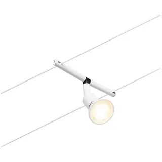 Paulmann CorDuo Seilsystem Salt Einzelspot - Weiß, Silber
