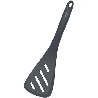 Kochblume Design Schlitzwender L | Premium-Silikon & BPA frei| Hitzebeständig | Spülmaschinenfest | 30cm | Farbe: anthrazit