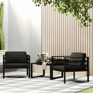 Langlebig Einzelsofa mit Kissen Aluminium Anthrazit - Gartensofas Octo7376656 1parcel - Grau