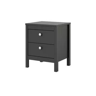 Home Affaire Nachtschrank mit 2 Schubladen 44 x 38 x 54 cm Schwarz