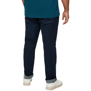5-Pocket-Jeans, Herren, Gr. 46, Länge 32, blau, Denim/Jeans, Obermaterial: 91% Baumwolle, 7% Elastomultiester, 2% Elasthan, S.OLIVER MEN BIG SIZES, unifarben, normal lang, Jeans 5-Pocket-Jeans, mit Stretch, Große Größen