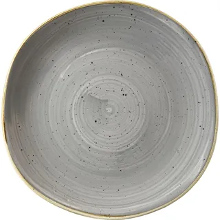 CHURCHILL Stonecast Peppercorn Grey Teller flach, organic, ø: 264 mm