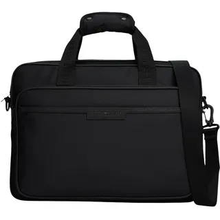 Tommy Hilfiger Herren Laptoptasche Repreve mit Trolley-Riemen, Schwarz (Black), Einheitsgröße