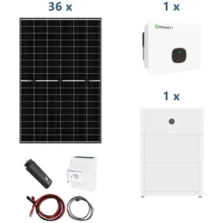  Solaranlage mit Stromspeicher MID 12KTL3-XH 12kW Hybridwechselrichter 3-phasi... 