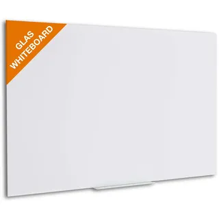 K-Möbel Whiteboard Glas 60x90 cm hängend , Weiß , Rechteckig , 90x60x1 cm , Bilder & Rahmen, Pinnwände & Magnettafeln