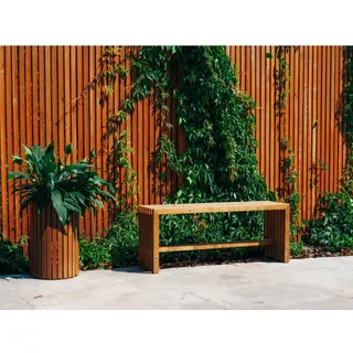 Sichtschutzzaun-Element Quadra 90 cm x 180 cm Natur Lackiert