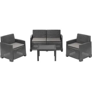 Dmora Vieste Outdoor-Lounge-Set anthrazit