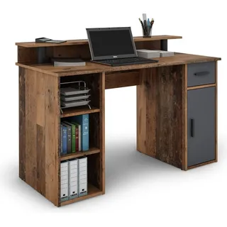 byLIVING Schreibtisch Diego old wood optik/anthrazit