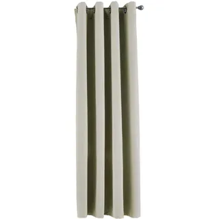 Gardinenbox Vorhang Blickdicht »Newyork« Beige HxB 160x140 cm 1er-Pack Thermo-Gardine Verdunkelungsvorhang Blackout Ösen schalldämmend ÖKOTEX UV-Schutz Raffhalter, 201920600