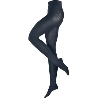 Esprit Damen Strumpfhose Plain TI 19217-6116 42-44 - Space Blue - 42-44