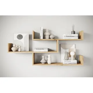 INOSIGN Wandboard »Wandregal Trio« 1 Stk. tlg. Hängeregal mit 3 Ablageflächen, modernes Design, variabel einsetzbar, braun