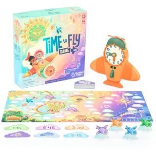 Learning Resources Tik Tak Uhrzeitspiel, Spielzeug für 4-jährige Jungen und Mädchen, Uhrzeitspiel, für 2 bis 4 Spieler, 62 Teile