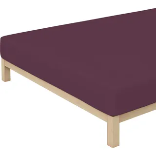 Premium Baumwolle 90 x 190 - 100 x 220 cm purple deep