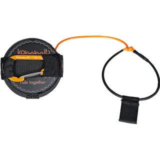 Kommit Zugsystem für Kinder und Erwachsene, Abschleppseil Fahrrad, E-Bike, Mountainbike, orange, schwarz
