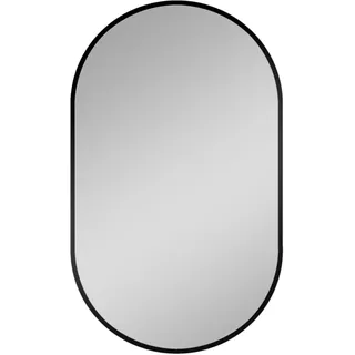 Talos Design Spiegel oval 45 x 75 cm Schwarz