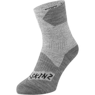 SealSkinz Unisex Allwetter Wasserdichte Socken – Knöchellang, Grau, M