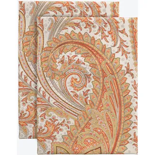 Maison d'Hermine Küchenhandtuch 100% Baumwolle (50 cm x 70 cm, Set von 2) | Küchenhandtücher Tischgeschirrtücher zum Muttertagsgeschenke Reinigen Thanksgiving und Weihnachten - Kashmir Paisley