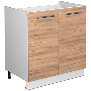 Vicco Spülenschrank Fame-Line 80 x 82 x 51,6 cm Weiß