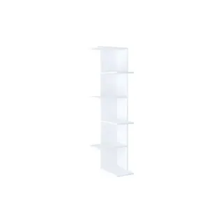 VCM Eckregal 37 x 140 x 37 cm Weiß
