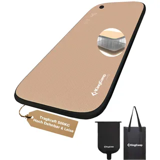 KingCamp Aufblasbare Isomatte Camping 1 Person bis 500kg Tragbar 5cm Dick | Camping Matratze Luftmatratze Kompakt Leicht Robust Stabil TPU Leise Wasserdicht für Zelt Auto Gästebett Wandern 200x75cm