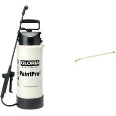 Gloria Drucksprüher PaintPro 5, 5L, Ölfest für Grundierungen, Farben, Lacke auf Wasserbasis & Messing-Sprühlanze komplett mit Messing-Düse Typ 706610.0000