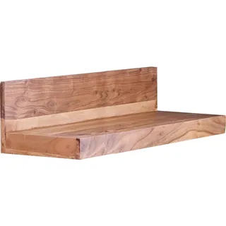 Wohnling Wandregal Mumbai 80 x 17 x 23 cm Braun