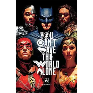 DC Comics Justice League Film 'die Welt retten' Maxi Poster,61 x 91.5 cm