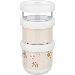 Mepal Snackbox stapelbar beige 100 + 175 + 275 ml 3-teilig