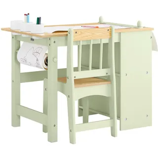 SoBuy Kindersitzgruppe Grün 80 x 66 x 50 cm Kiefer massiv grün