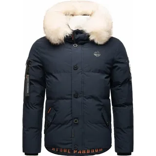 Stone Harbour Herren Winterjacke stylischer Winterparka mit abnehmbarer Kapuze Halvaar