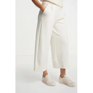 Culotte RICHROYAL "2409 T Peach Culotte", Damen, Gr. XS, N-Gr, weiß (pearl weiß), Web, Obermaterial: 52% Modal, 42% Polyester, 6% Elasthan, knöchellang, Hosen Culotte, aus fester, gepeachter Qualität