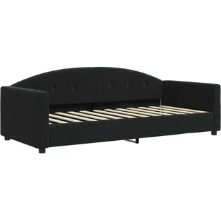 vidaXL Tagesbett Schwarz 90x200 cm Samt - Schwarz