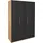 Drehtürenschrank Level by fresh to go 150 x 236 x 58 cm Grau