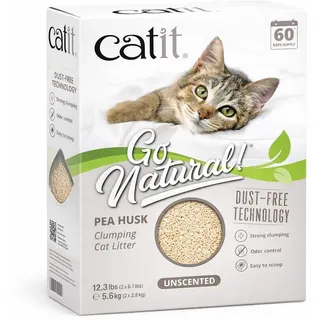 Catit Go Natural! Pea Husk Unscented Katzenstreu 5.6kg - One Size