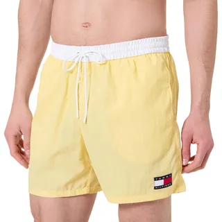 Tommy Hilfiger Herren Badehose Medium Drawstring mit Tunnelzug, Gelb (Citronella), L