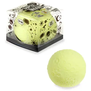 Trendhaus 967992 - XXL Anti-Stress Squeeze Super Moon, ca. 10 cm, Squishy in Mond-Form, nachtleuchtend, Stressball für Kinder und Erwachsene