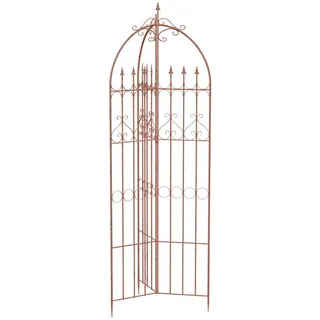 CLP Rankgitter Metall Braun , 70x234x70 cm , Dekoration, Gartendeko
