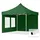 Faltpavillon 3 x 3 m inkl. 2 Seitenteile Dunkelgrün