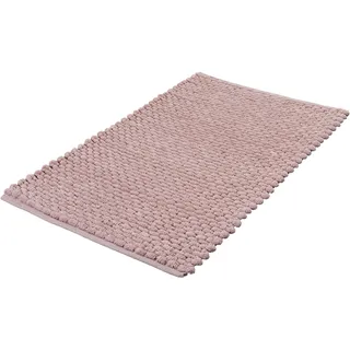 Badematte KLEINE WOLKE "Willow, Badvorleger, Badezimmer Teppich" Gr. 1, rosa (altrosa), H:10mm, Baumwolle, Polyester, Badematten, Badematte, Badteppich, gewebt, Uni Farben, quadratisch oder rechteckig