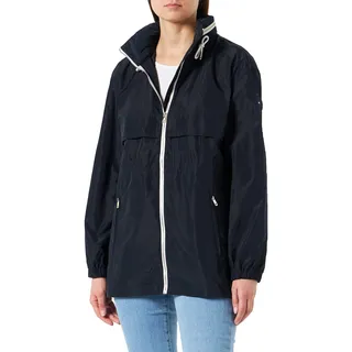 Tommy Hilfiger Damen Windbreaker Jacke mit Kapuze, Blau (Desert Sky), M