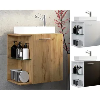 VCM 2-tlg Gäste WC Waschplatz Bad Waschtisch Hausa