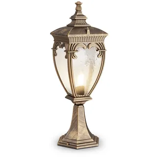 Maytoni O414FL-01GB, Aluminium, IP44, E27, 60 W, 60 W, 485 mm - Schwarz, Gold