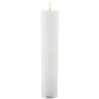 Sirius Sille LED Echtwachskerze 25 cm weiß