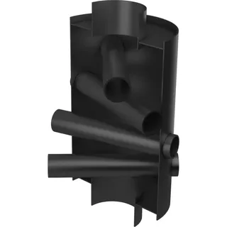 Kratki Turborauch Luft Ø 200 Warmluft-Abgaswärmetauscher 0 kW Schwarz