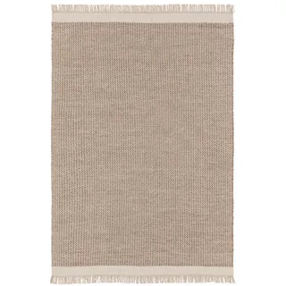 benuta Pure Wollteppich Kim Beige 200x300 cm , Textil , Grafikmuster , Rechteckig , 200x300 cm , Gots , pflegeleicht , Teppiche und Böden, Teppiche, Schafwollteppiche